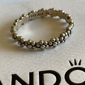 Pandora Silver Beaded Ring